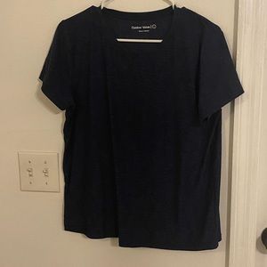 Outdoor Voices Navy Cloudknit short sleeve T-shirt